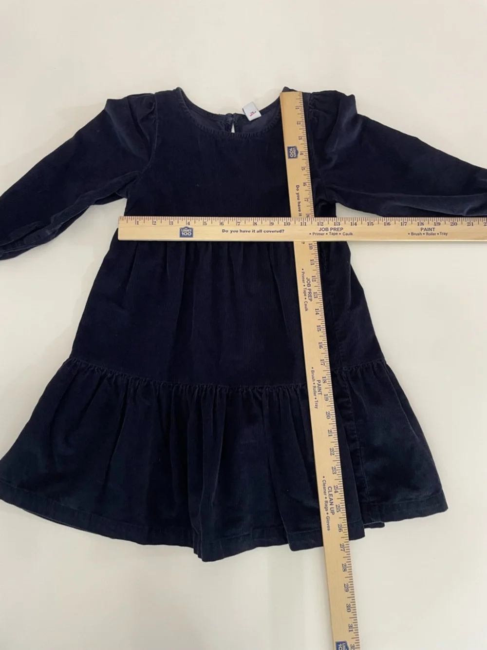 Old Navy Long Sleeve Navy Blue Corduroy Dress Girls M 8 Cottage Farmhouse